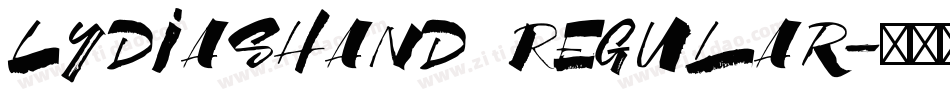 LydiasHand Regular字体转换